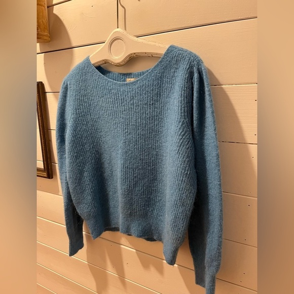 SARA CORSI Blue 15% mohair sweater size S - Picture 5 of 7